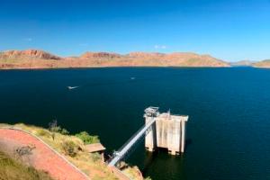 Intake tower for the Hydro Electric power station