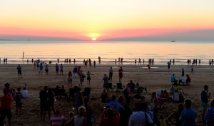 Sunset at Mindil Beach Markets - Darwin