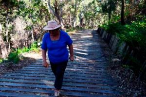 The climb to Sandy Cape Lighthouse
