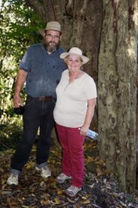 Jacky & Terry, having a rest on the way down Mt Beerburrum