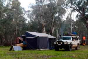 Campsite at Barmah National Park