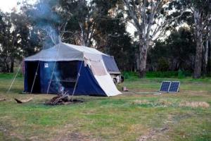 Campsite at Forges Beach, Murray River
